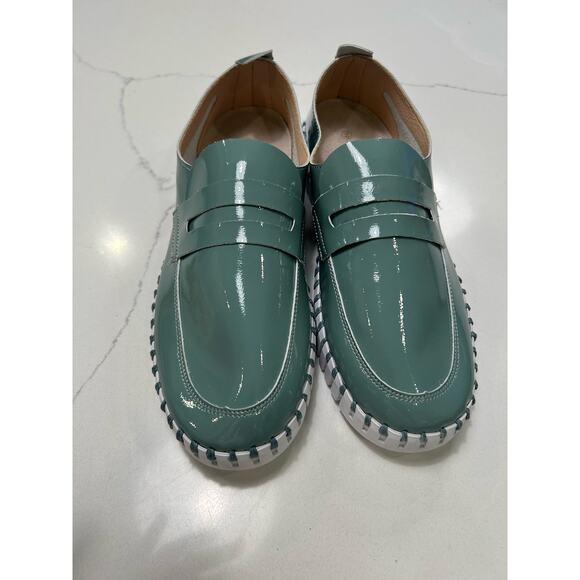 Ilse Jacobsen™ Tulip 3865 Loafer in Bleached Patent Leather, Size 8 / 39 - Picture 5 of 7